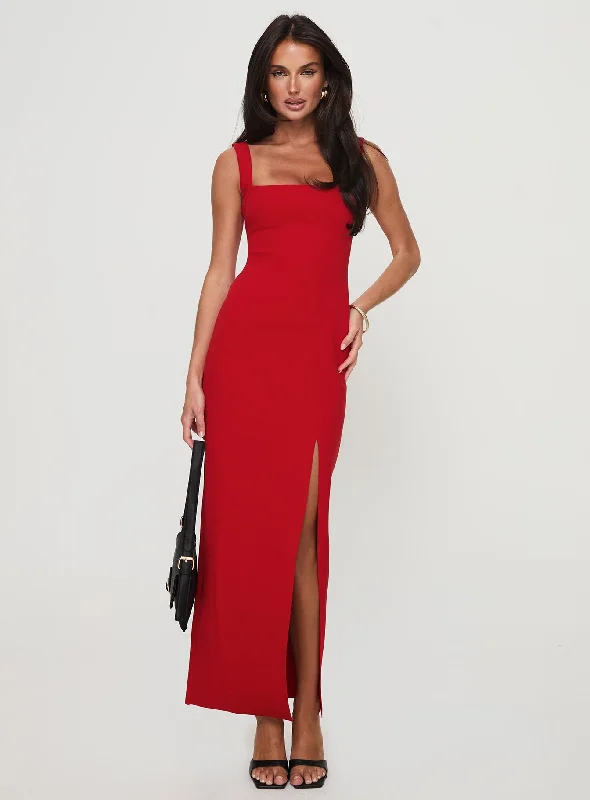 Bombshell Maxi Dress Red